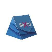 Trojúhelníková vodorovná krabice