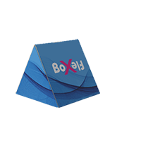 Trojúhelníková vodorovná krabice